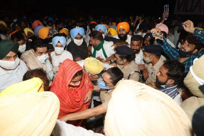 Harsimrat Kaur Badak during arrest